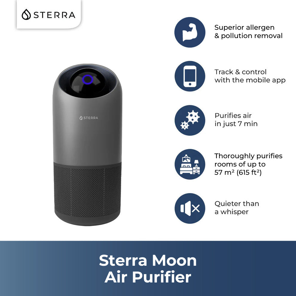 Sterra Moon™ Air Purifier With 2 Free Filters