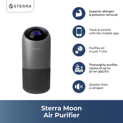 Sterra Moon™ Air Purifier With 2 Free Filters