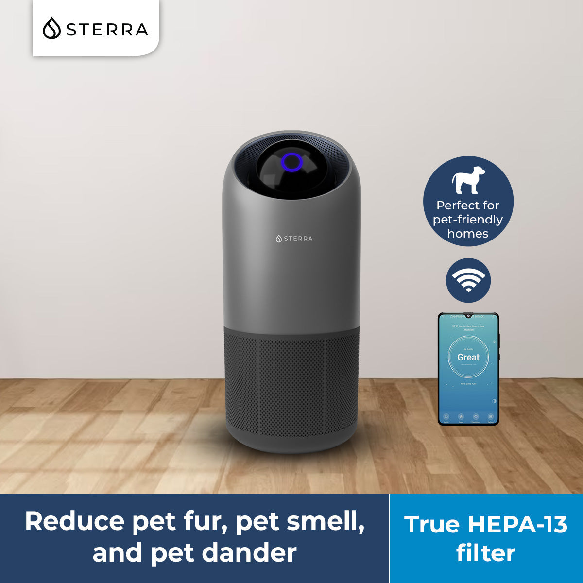 2 Sterra Moon™ Air Purifier With 4 Free Filters
